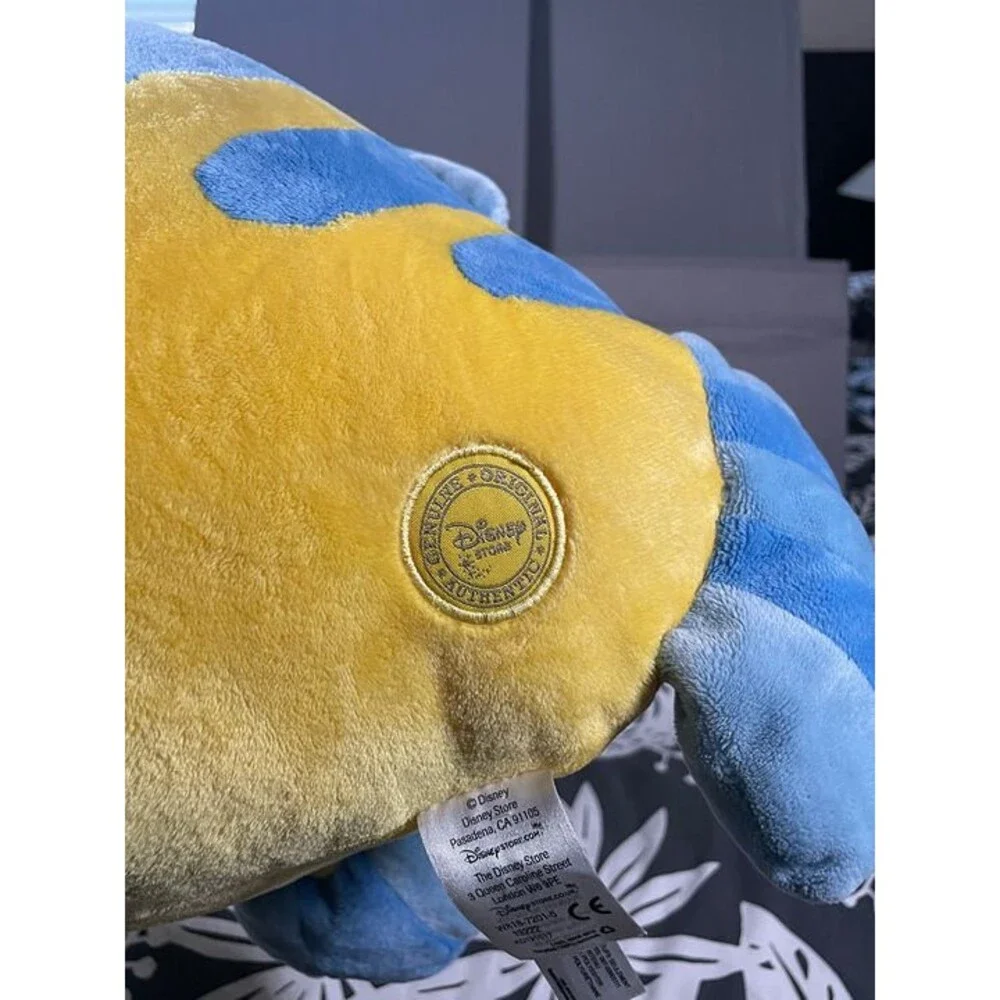 Disney Store The Little Mermaid Flounder Yellow Plush Stuffed Animal Toy